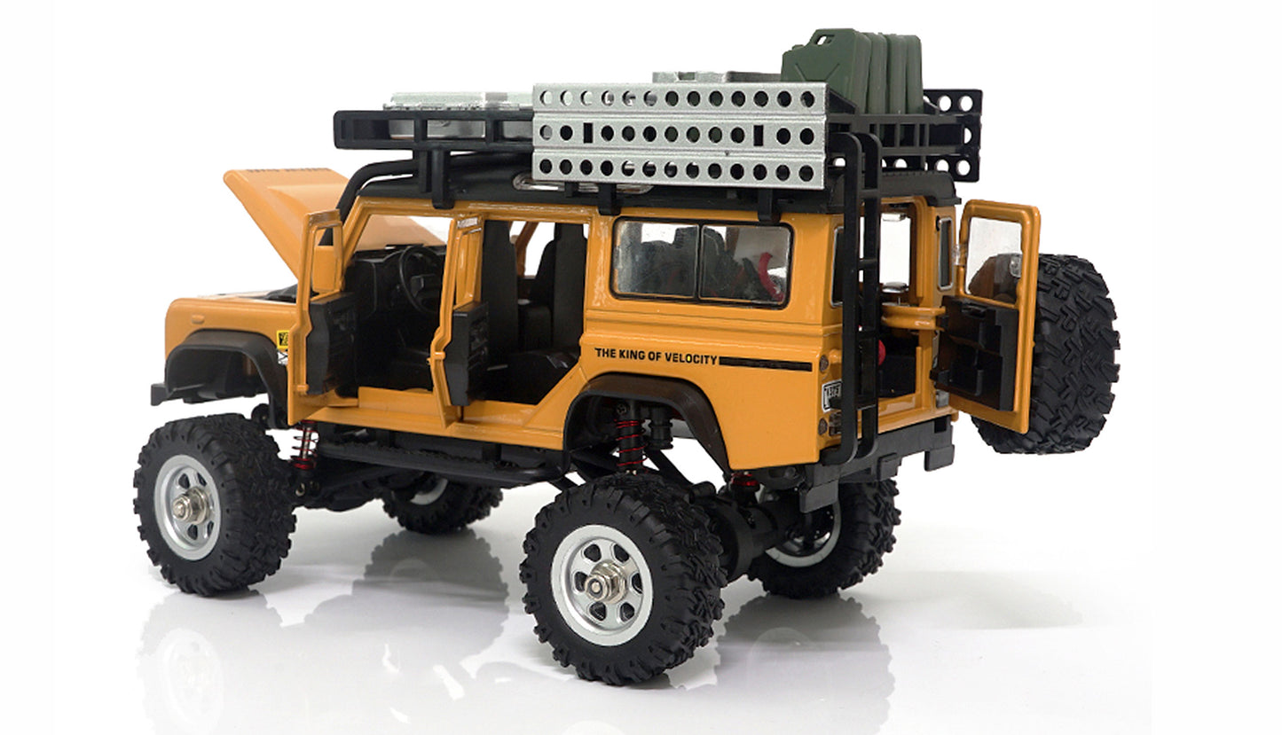 D90X28 Metal Scale Crawler 4WD 1:28 RTR Yellow