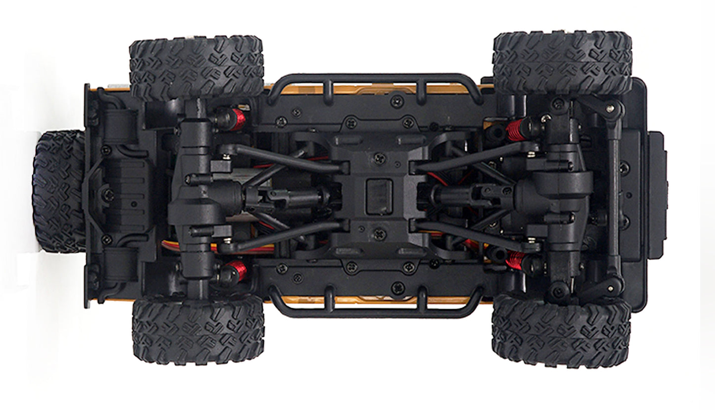 D90X28 Metal Scale Crawler 4WD 1:28 RTR Yellow