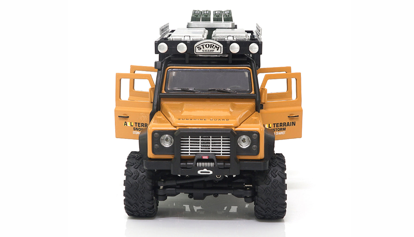 D90X28 Metal Scale Crawler 4WD 1:28 RTR Yellow
