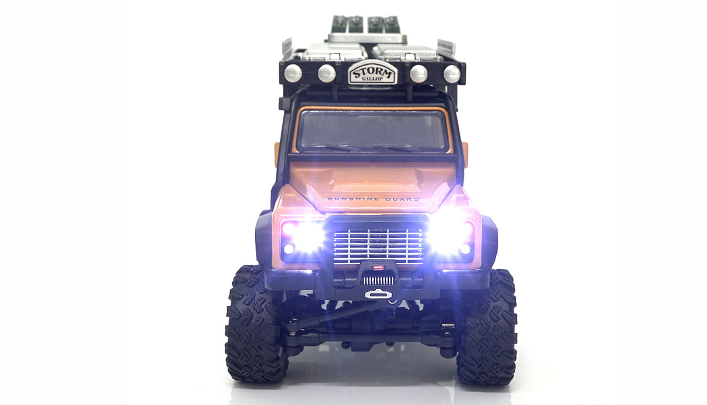 D90X28 Metal Scale Crawler 4WD 1:28 RTR Yellow