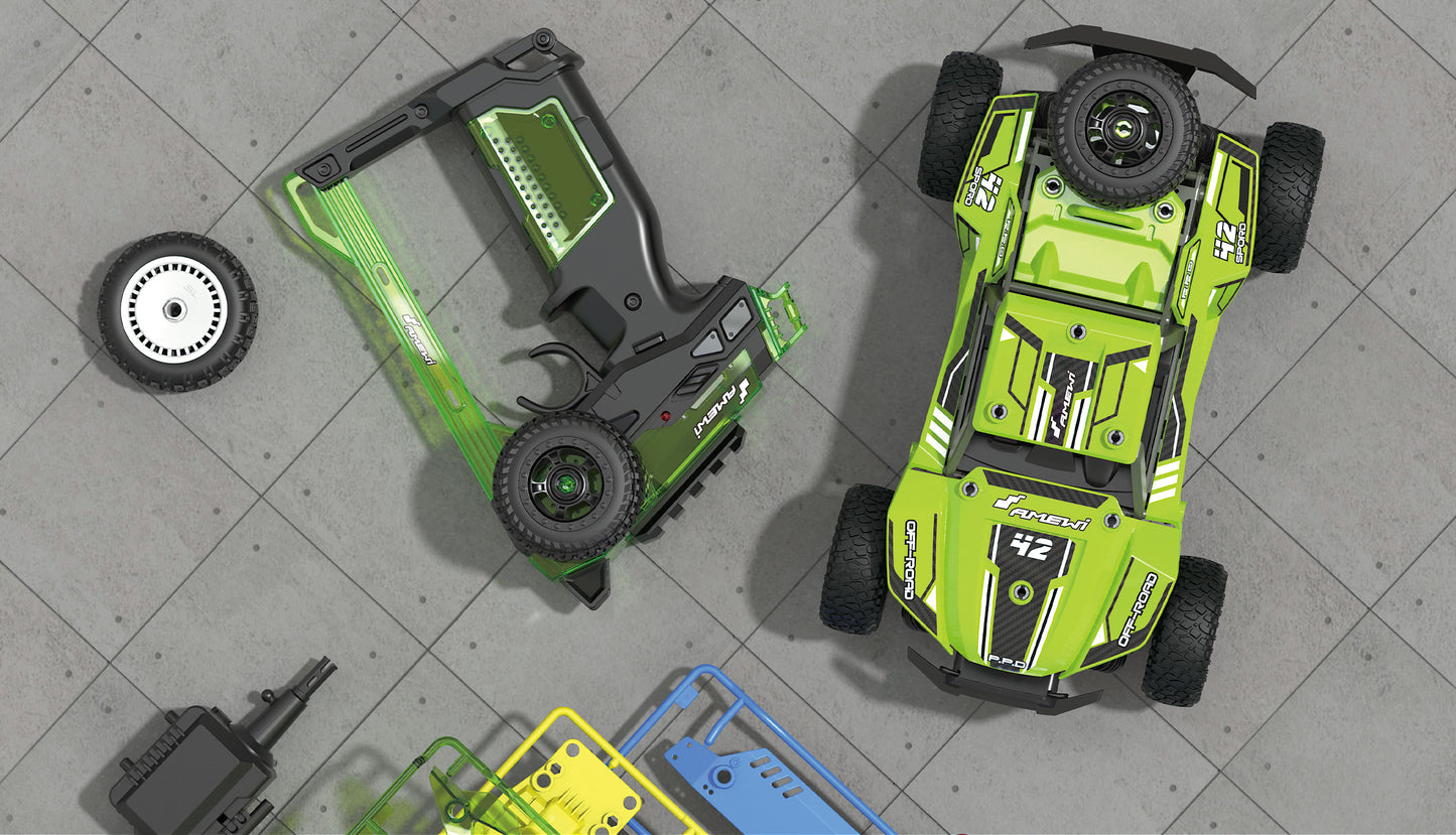 CoolRC DIY Frog Buggy 2WD 1:18 Bausatz Green