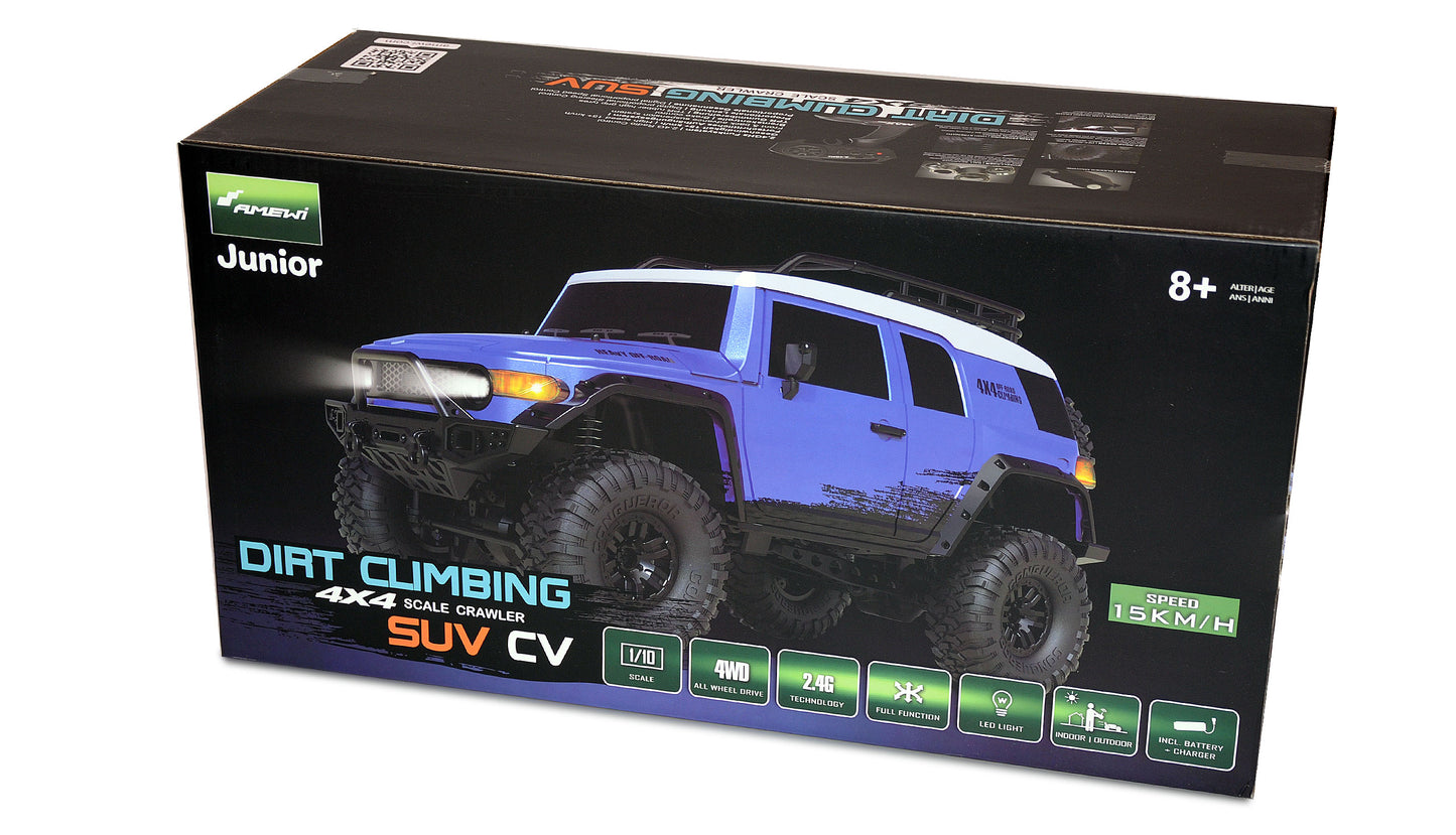 Dirt Climbing SUV CV Crawler 4WD 1:10 RTR Blue