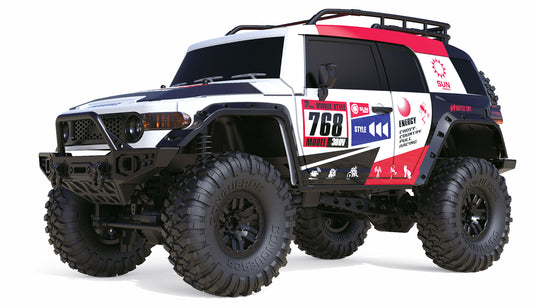 Dirt Climbing SUV Race Crawler 4WD 1:10 RTR White/Red