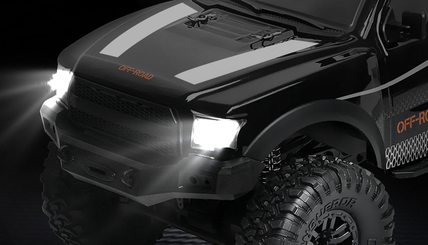 Dirt Climbing Pickup Crawler 4WD 1:10 RTR Black