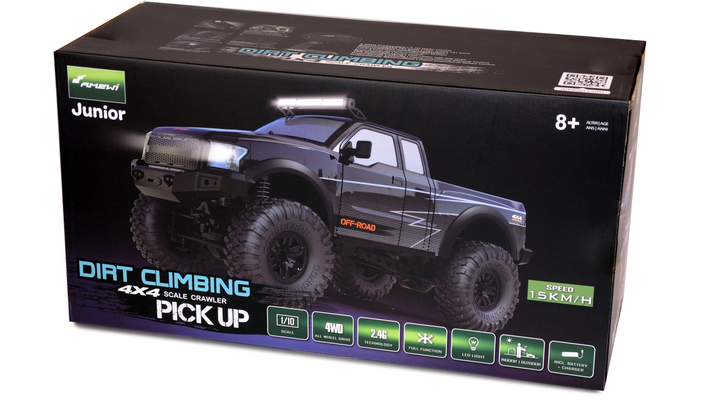 Dirt Climbing Pickup Crawler 4WD 1:10 RTR Black