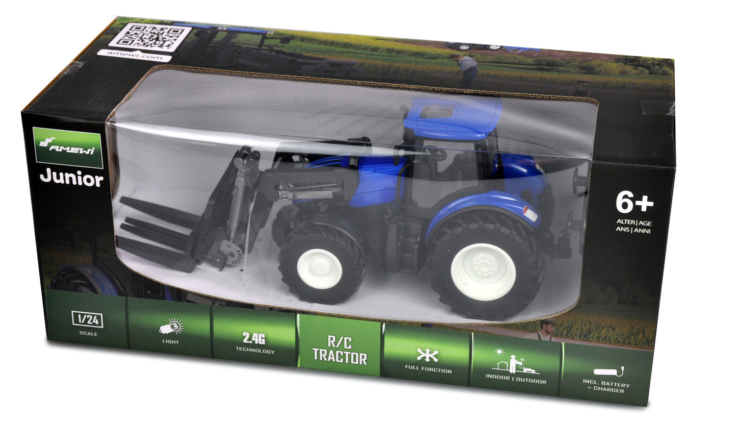 RC Traktor Frontlader With Palettengabel 1:24 RTR