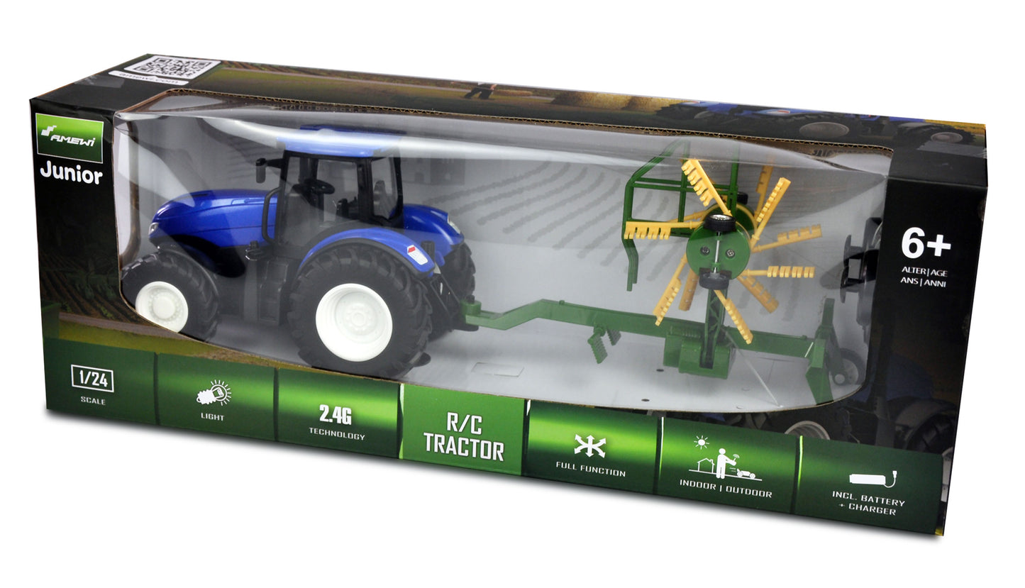 RC Traktor With Kreiselschwader 1:24 RTR