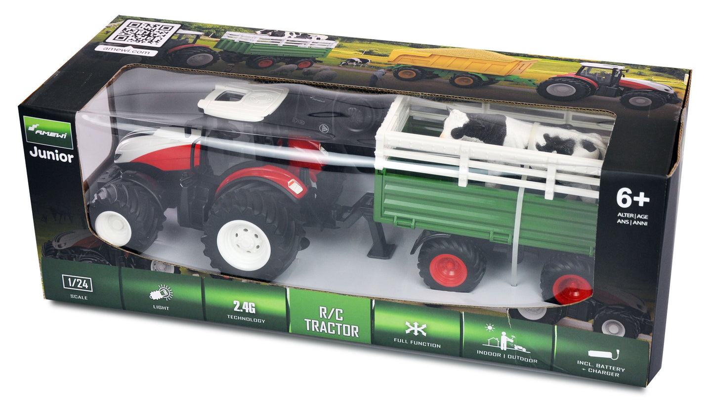 RC Traktor With Viehtransporter 1:24 RTR