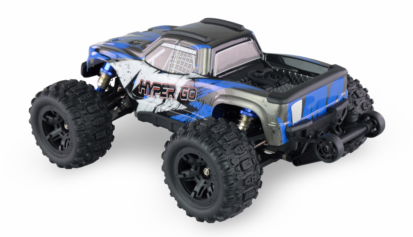 Hyper GO Monstertruck Brushed 4WD With GPS 1:16 RTR Blue