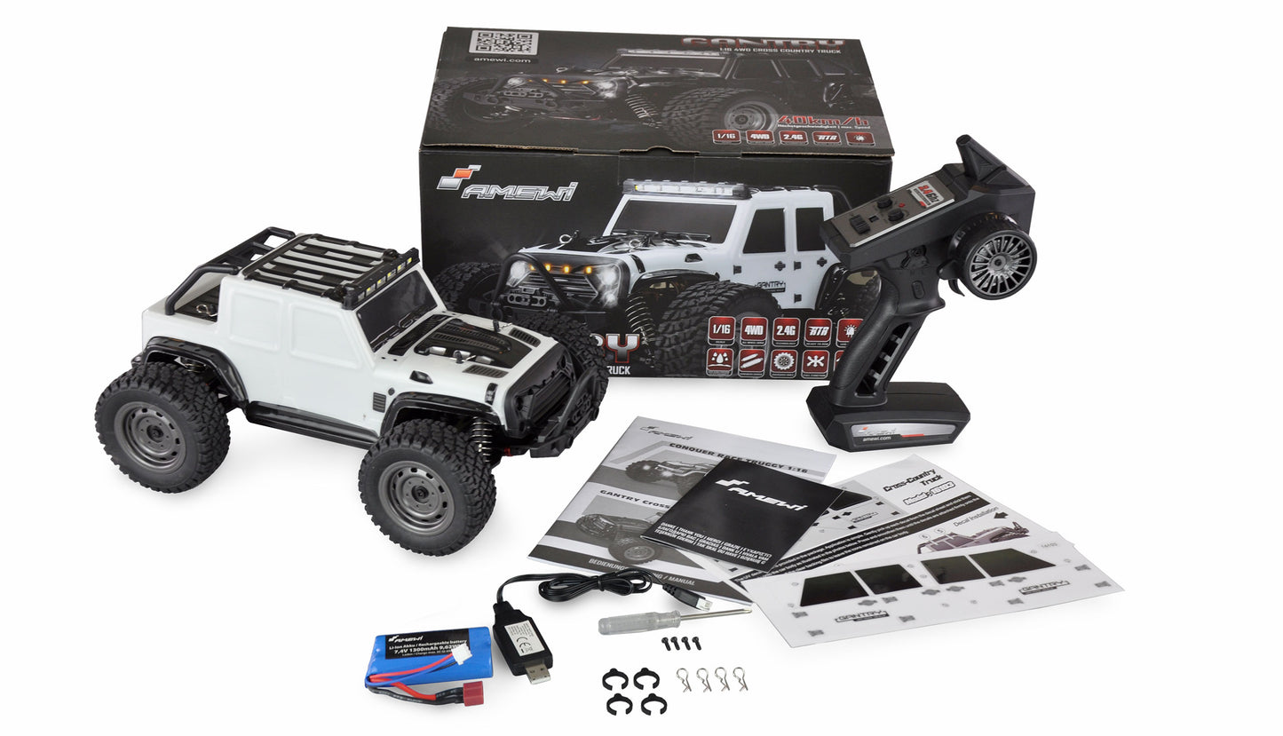 Gantry Cross-Country Truck Brushed 4WD 1:16 RTR White