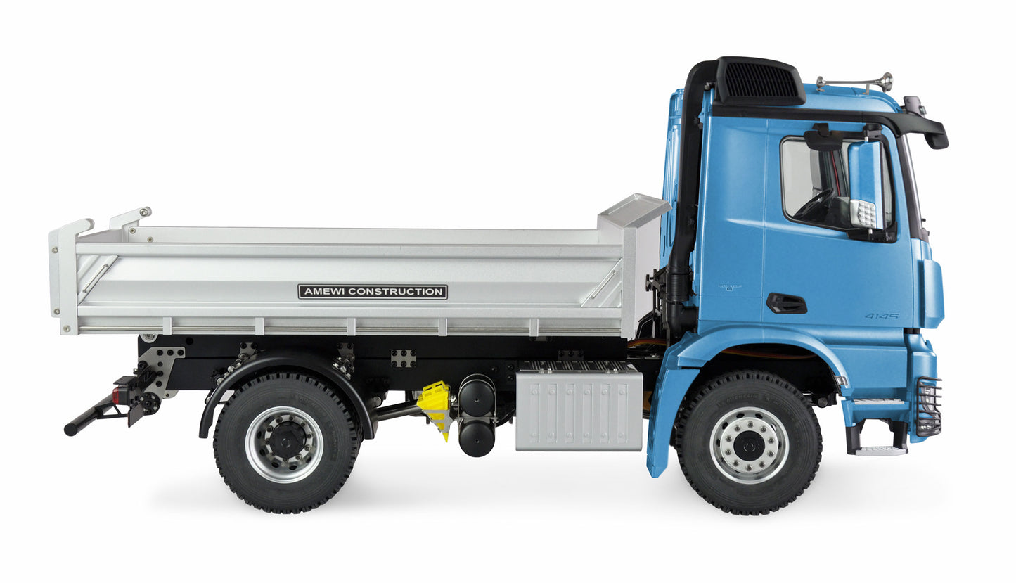 Mercedes-Benz Arocs Hydraulik Muldenkipper Basic 4x2 1:14 RTR hellblau