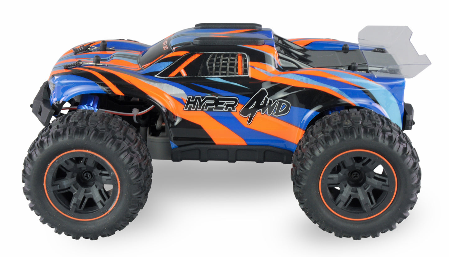 Hyper GO Truggy Brushed 4WD 1:16 RTR Blue/Orange