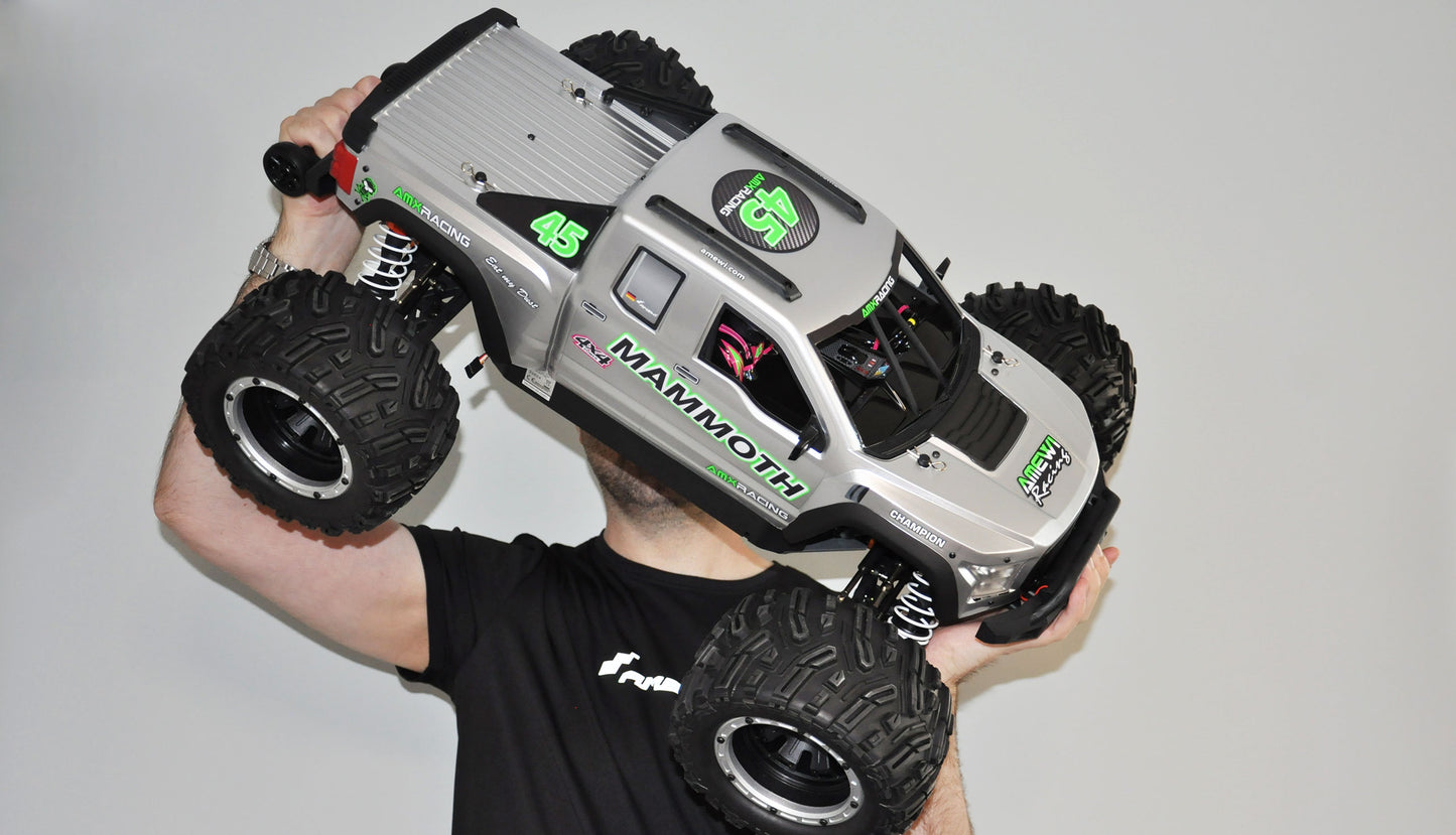 AMXRacing Mammoth Monstertruck 6S 4WD 1:7 ARTR Silver