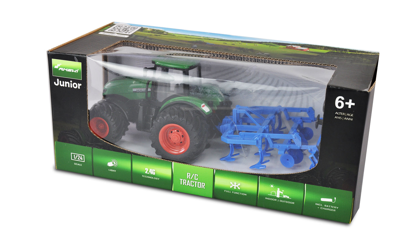 RC-Traktor With Grubber 1:24 RTR Green