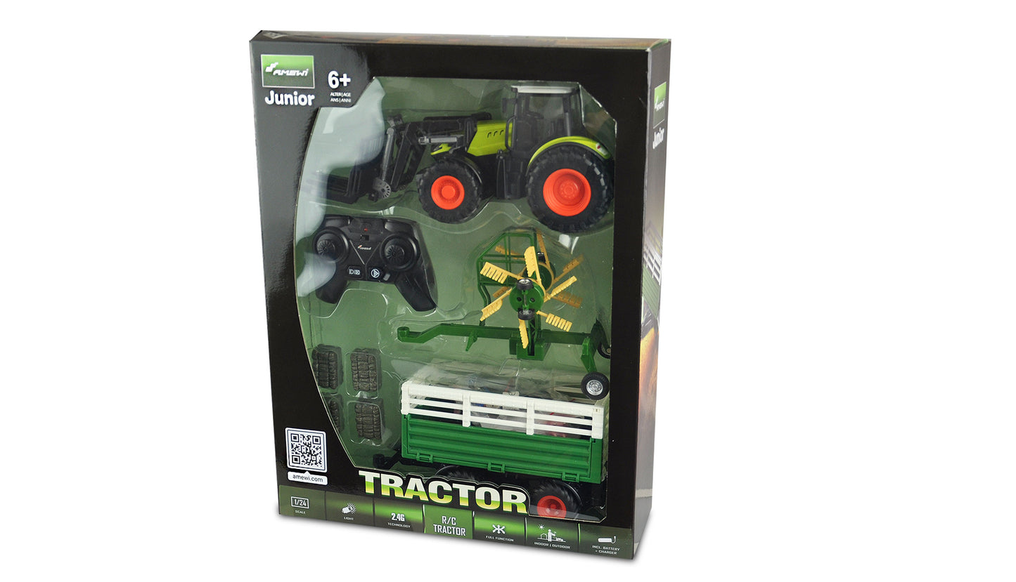 RC-Traktor With XL-Zubehörpaket 1:24 RTR Green