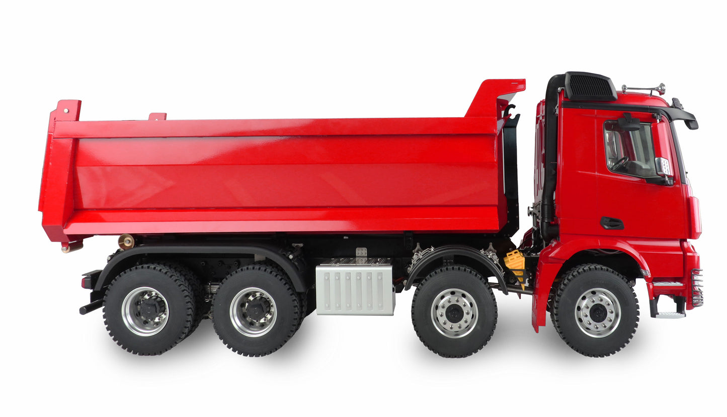 Mercedes-Benz Arocs Hydraulik Abrollkipper Pro 8x8 1:14 RTR Red