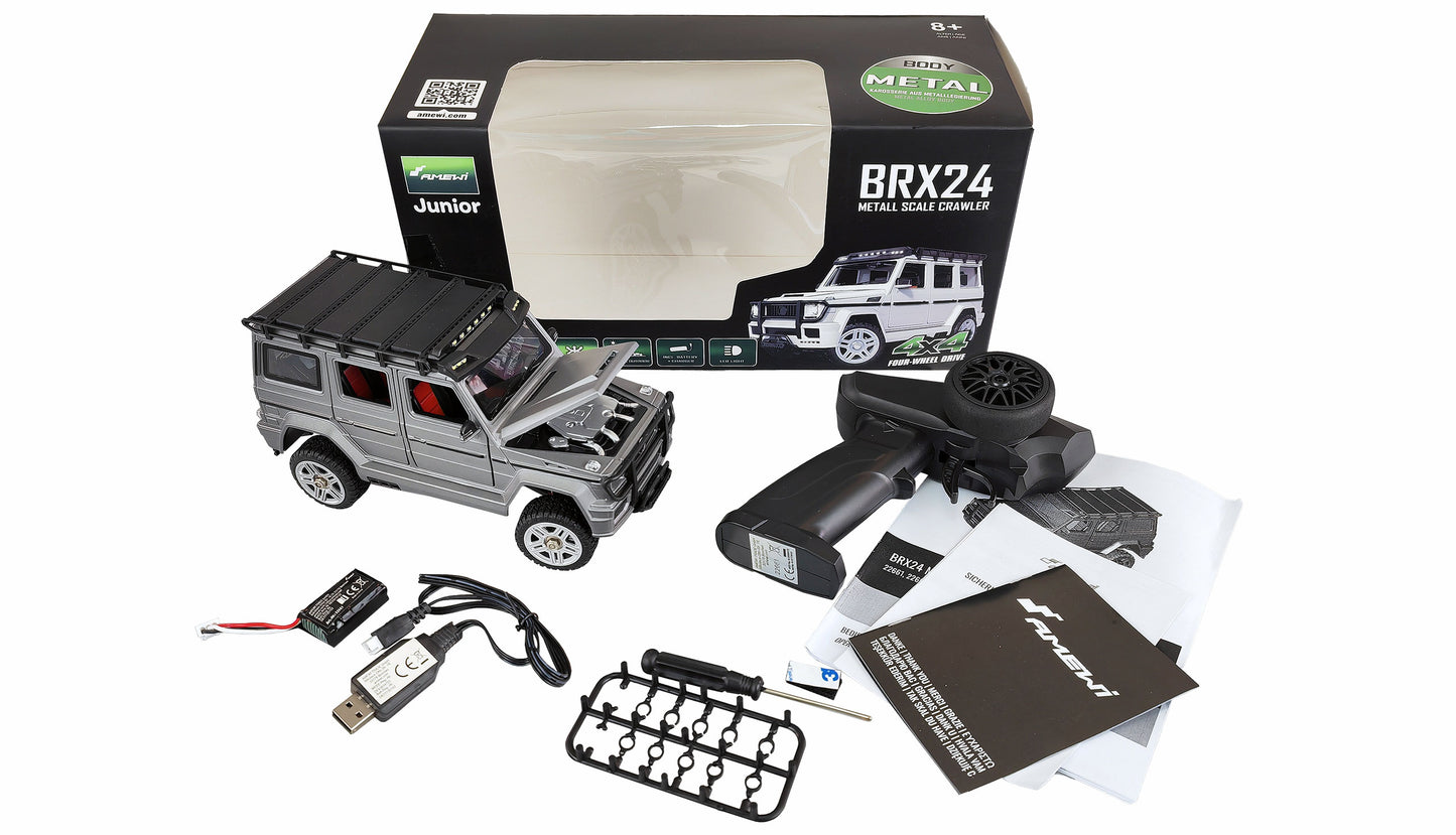 BRX24 Metal Scale Crawler 4WD 1:24 RTR anthrazit
