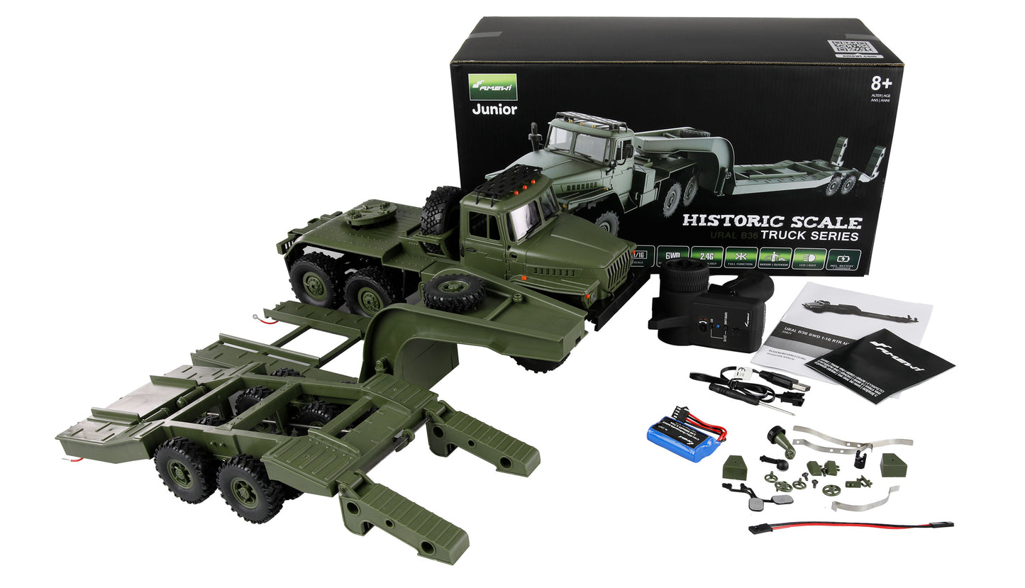 Ural B36 Militär Truck 6WD With Tieflader 1:16 RTR