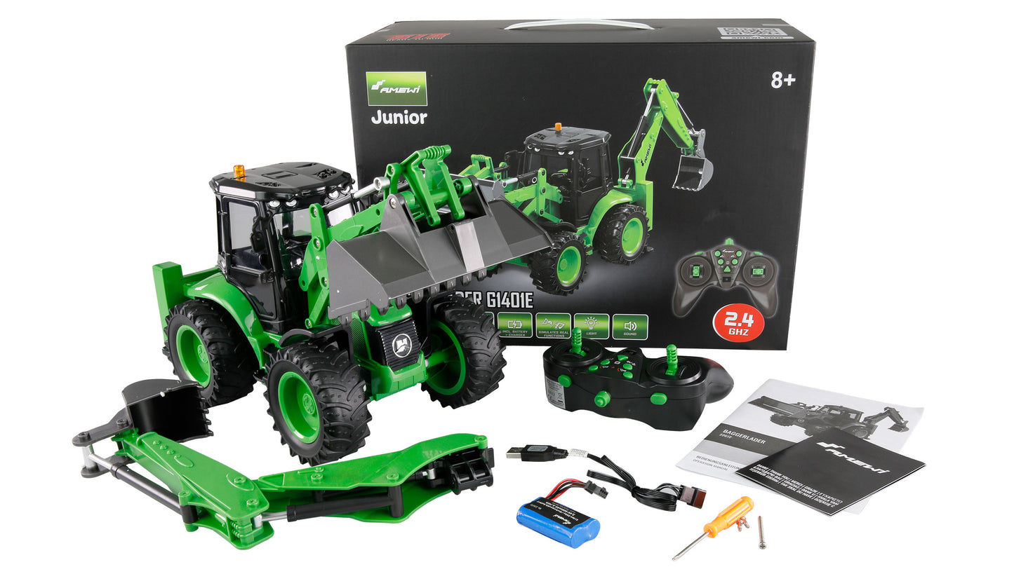 Baggerlader G1401E 1:14 RTR Green