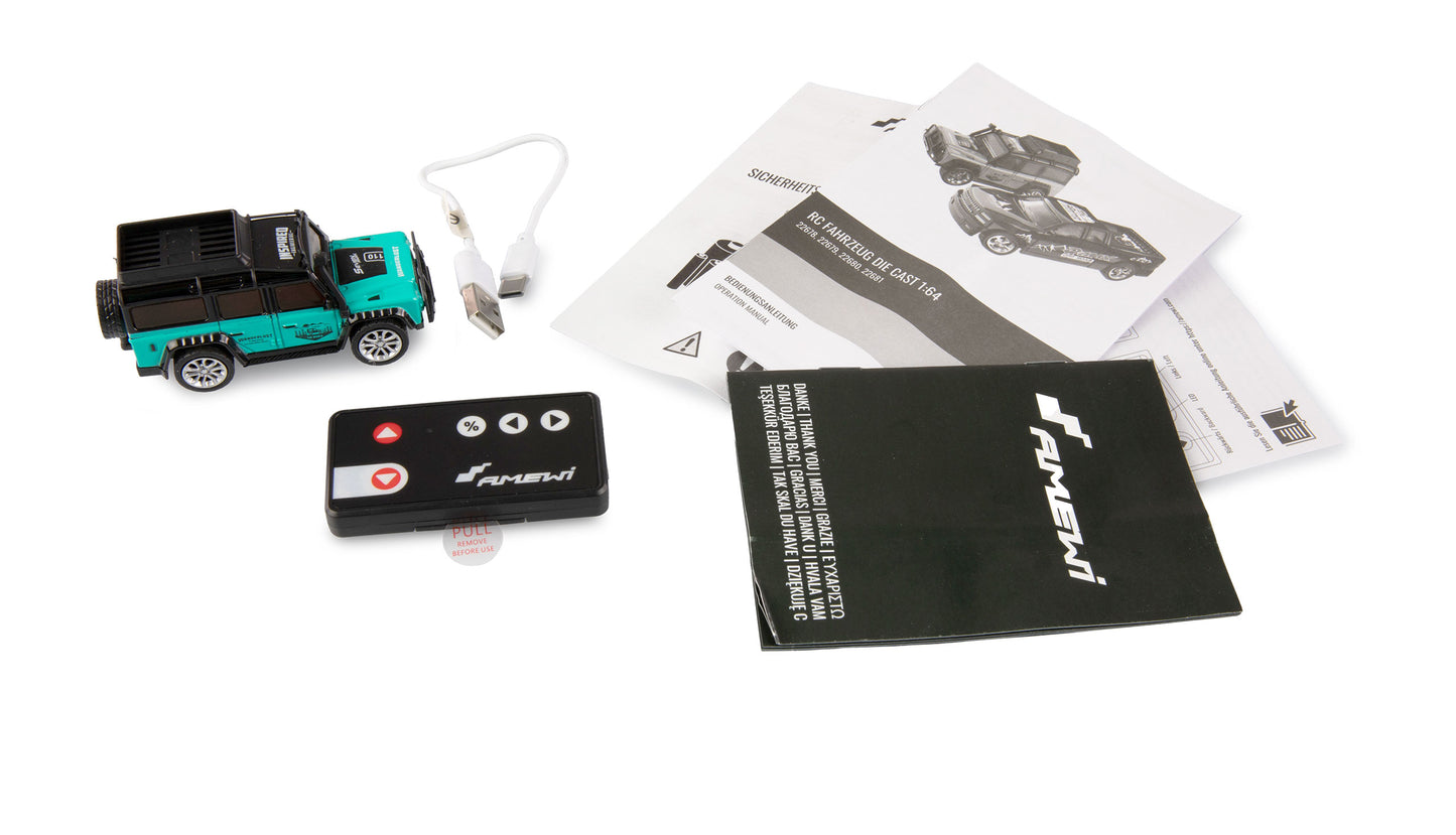RC Off-Road Vehicle Die Cast 1:64 RTR petrol