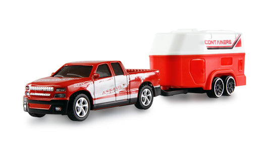 RC Pickup Die Cast With Pferdeanhänger 1:64 RTR Red