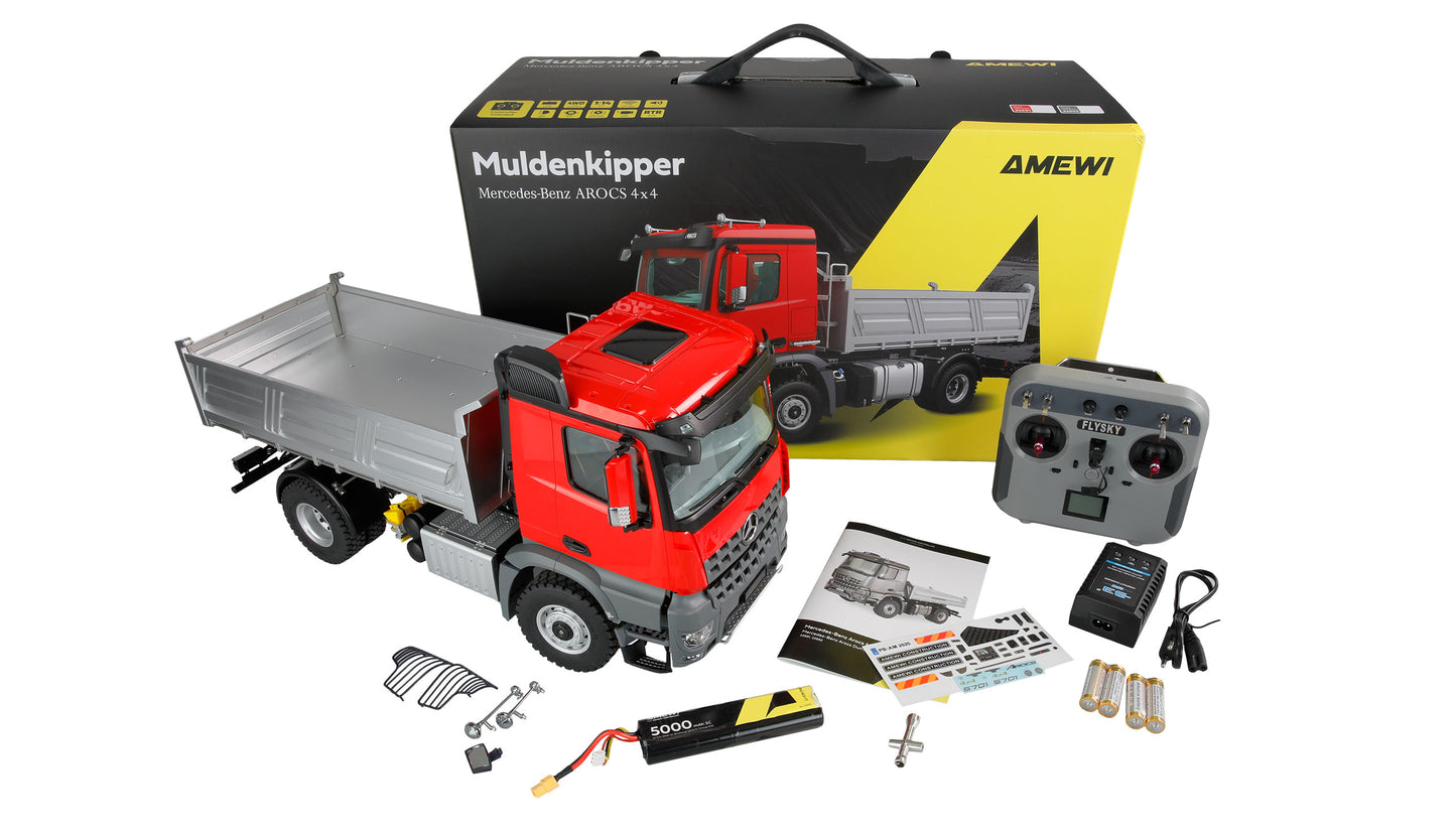 Mercedes-Benz Arocs Muldenkipper 4x4 1:14 RTR Red