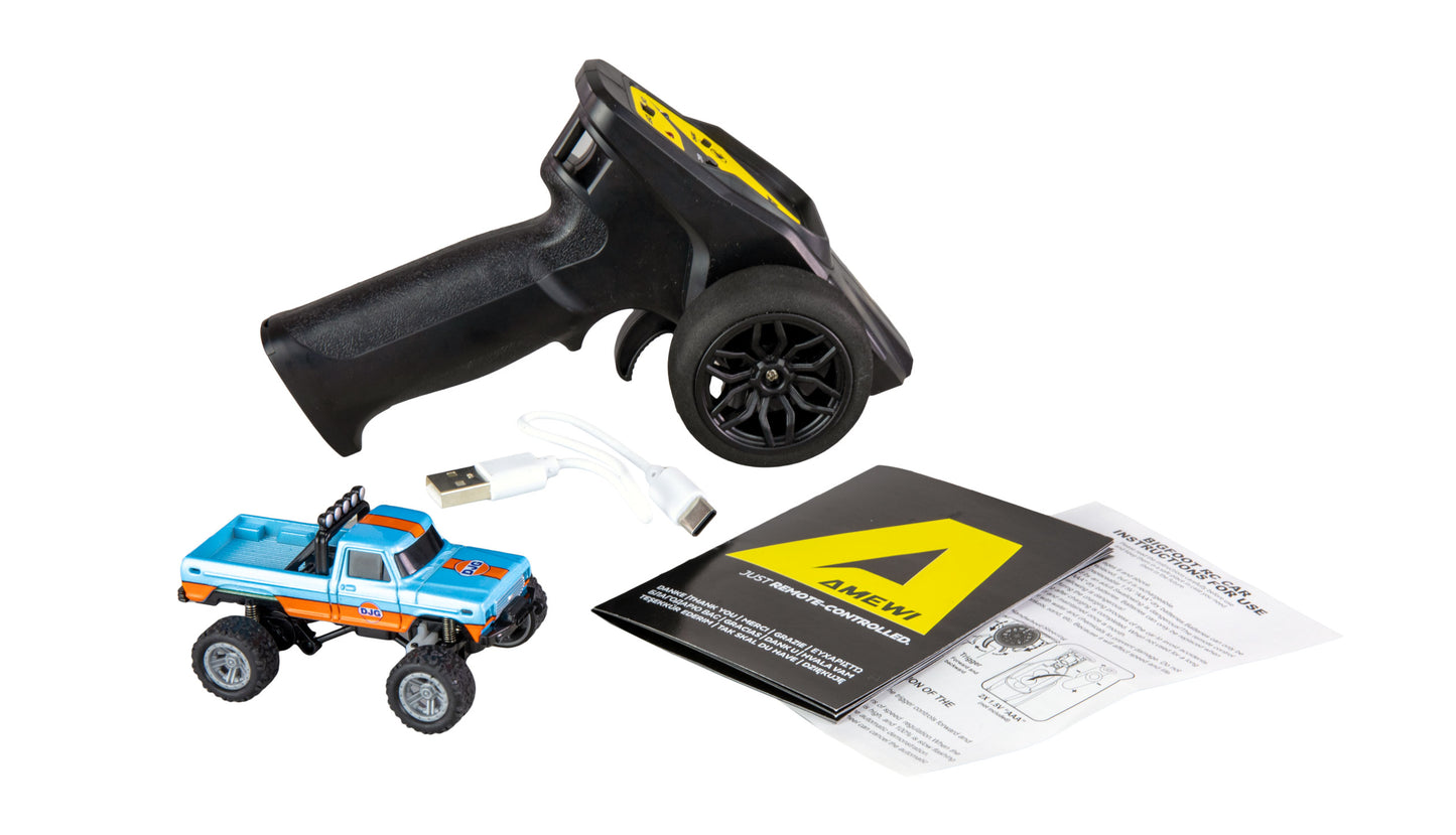 RC-Monstertruck Die Cast 1:64 RTR Blue/Orange