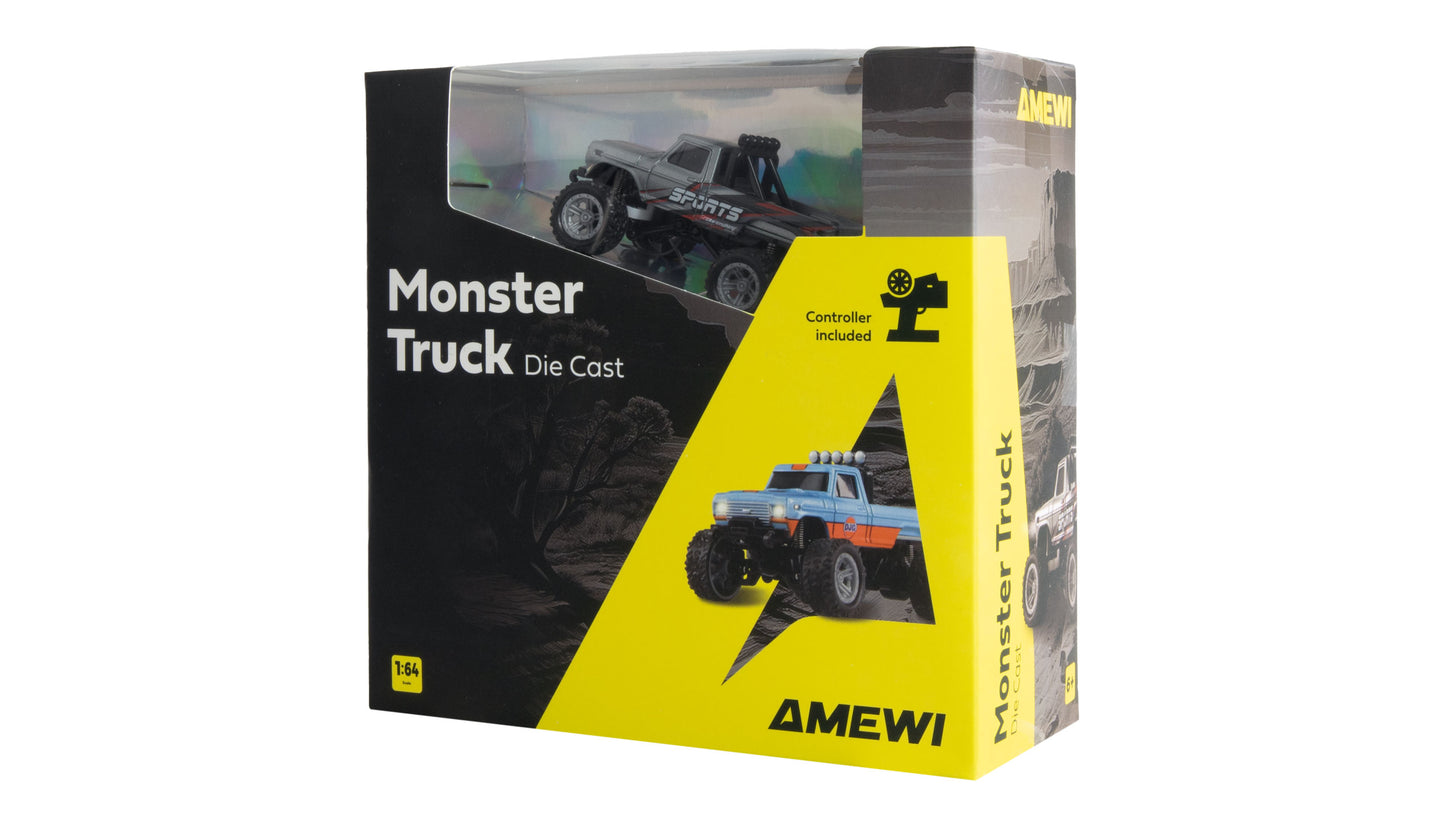RC-Monstertruck Die Cast 1:64 RTR Gray