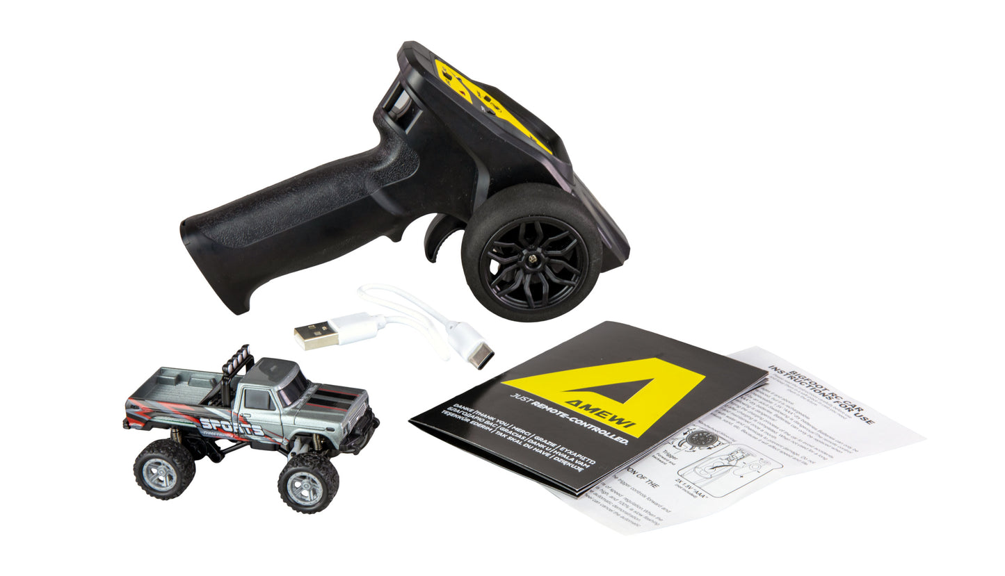 RC-Monstertruck Die Cast 1:64 RTR Gray