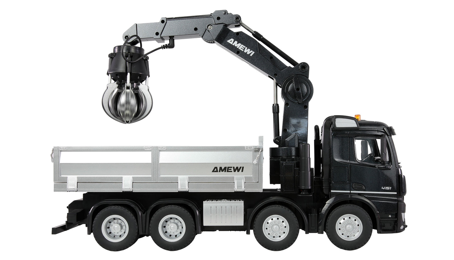 Mercedes-Benz Arocs Kranwagen With Kipper 8x4/4 4WD 1:18 RTR