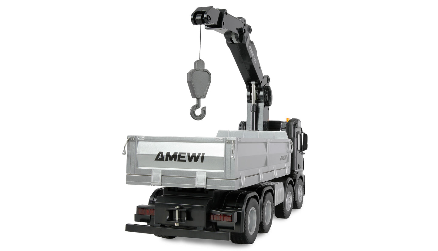 Mercedes-Benz Arocs Kranwagen With Kipper 8x4/4 4WD 1:18 RTR