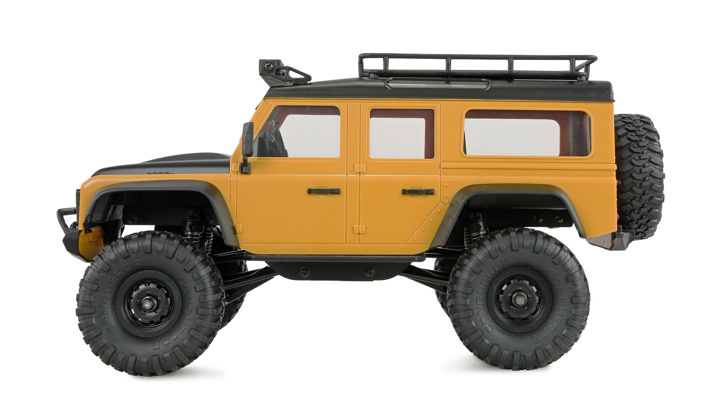 AMXRock Mini-D90 Scale Crawler 4WD 1:16 RTR Yellow