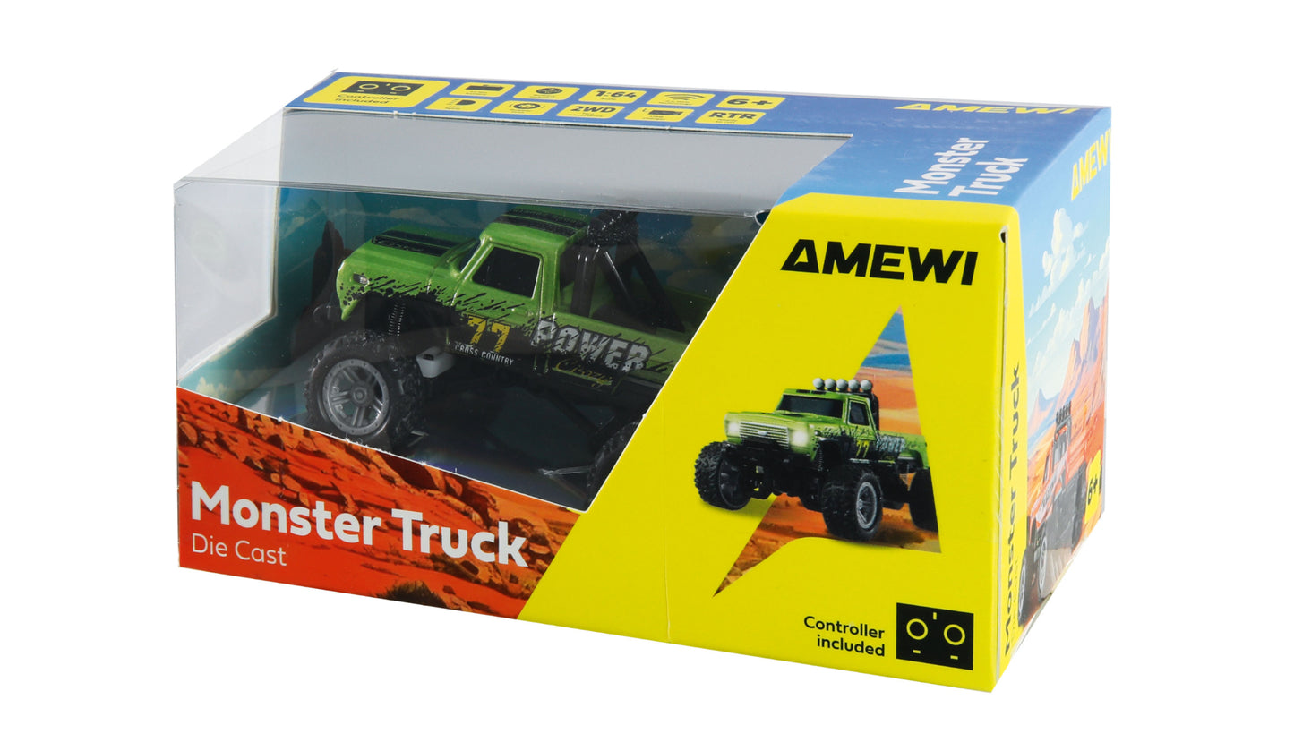 RC-Monstertruck Die Cast 1:64 RTR Green