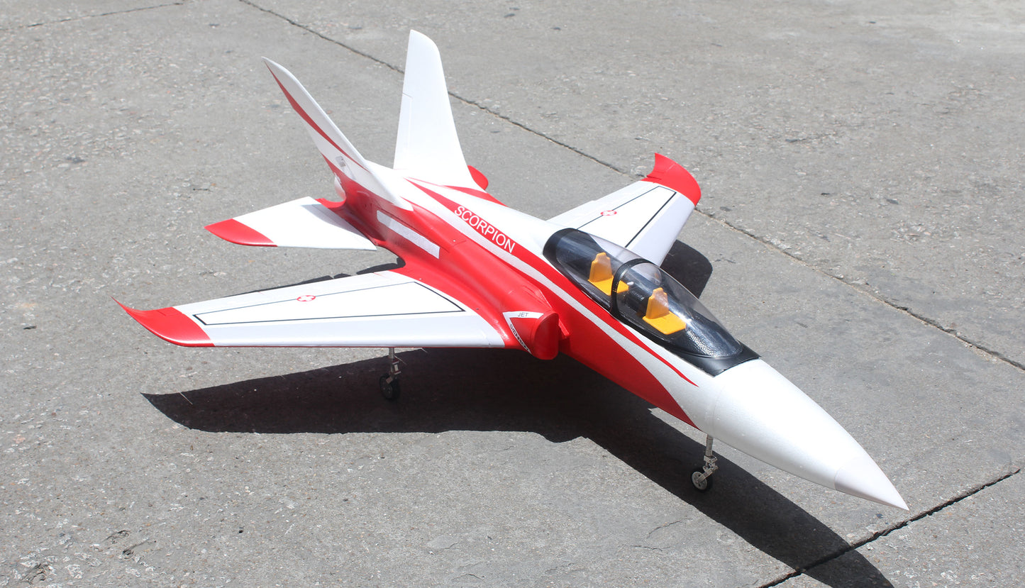 AMXFlight Super Scorpion 1260mm 6-8S PNP Red/White