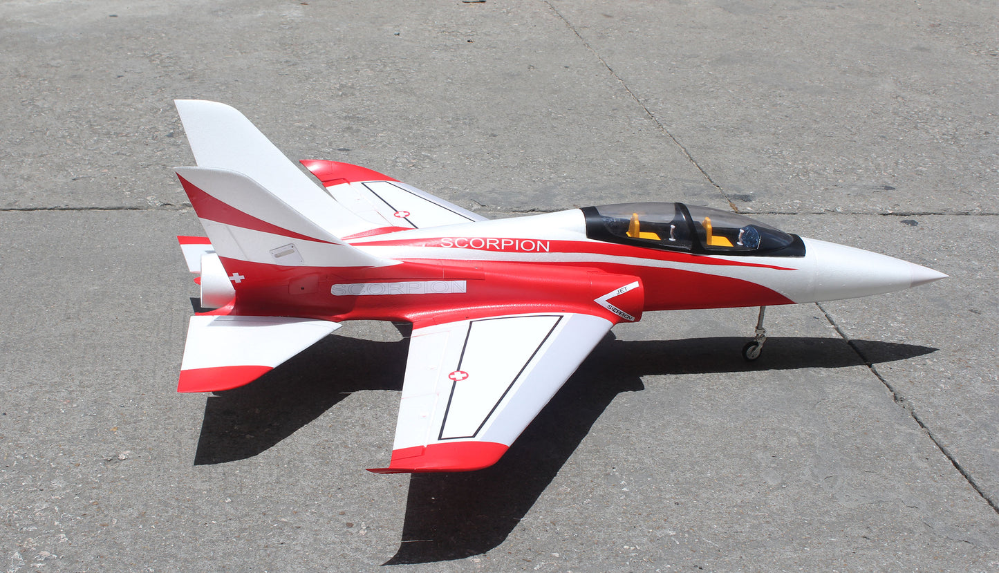 AMXFlight Super Scorpion 1260mm 6-8S PNP Red/White