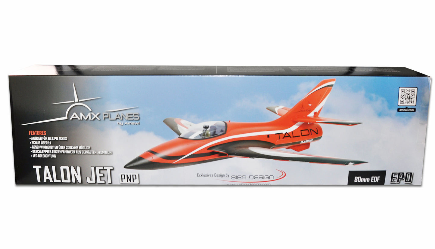 AMXPlanes Talon EDF Jet 1100mm EPO PNP Red