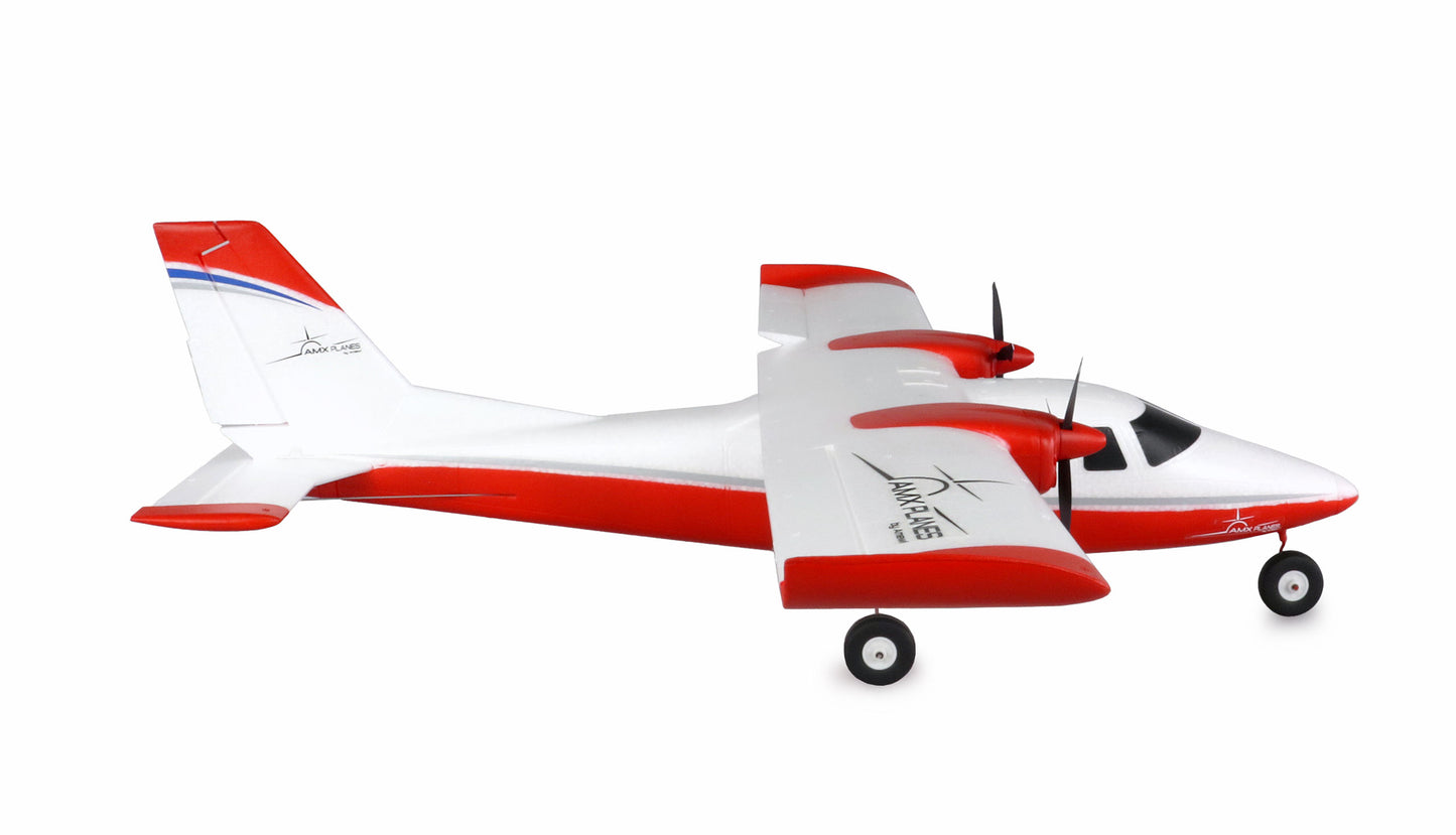 AMXPlanes P68 Hochdecker 850mm PNP Red