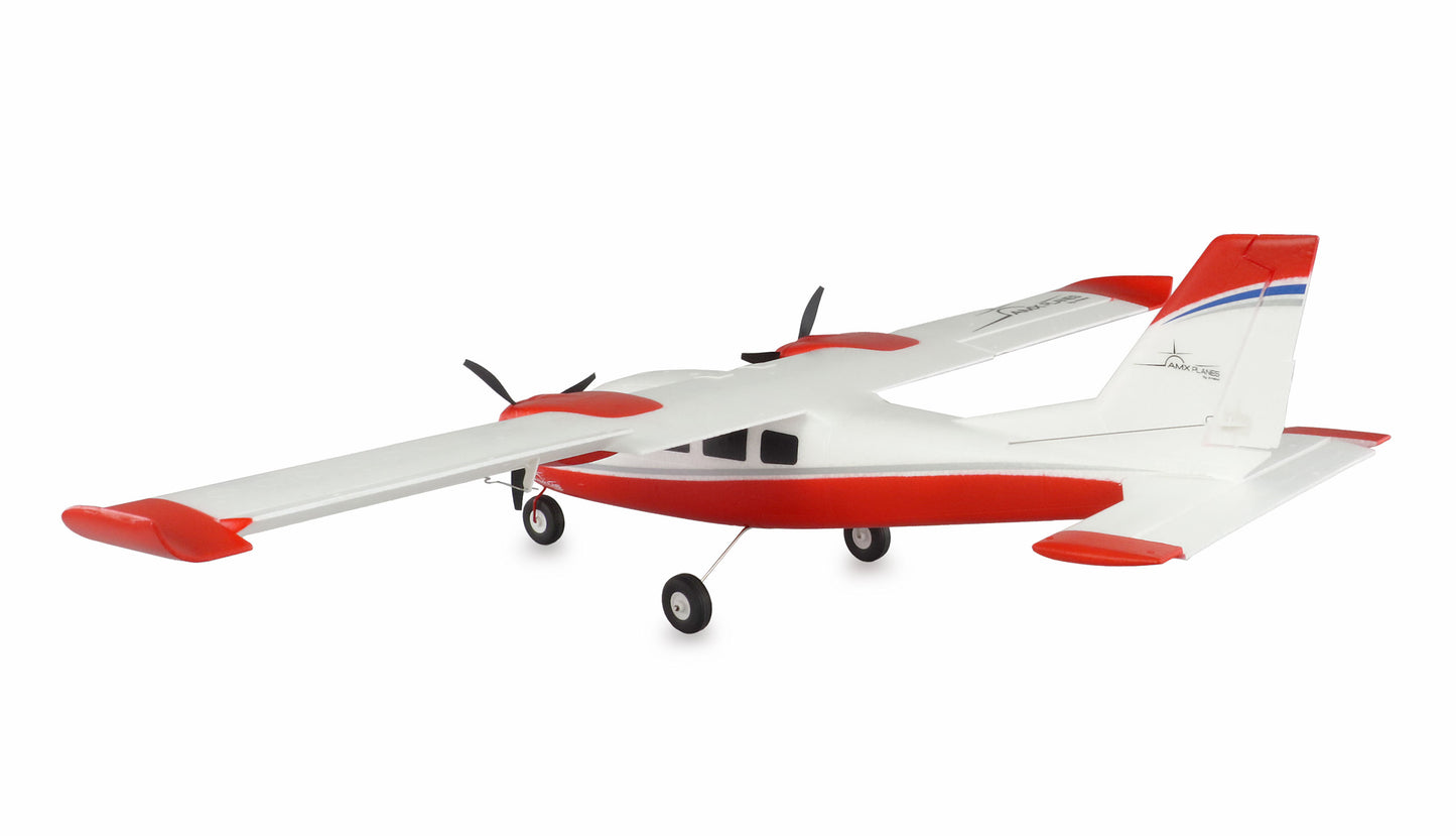 AMXPlanes P68 Hochdecker 850mm PNP Red