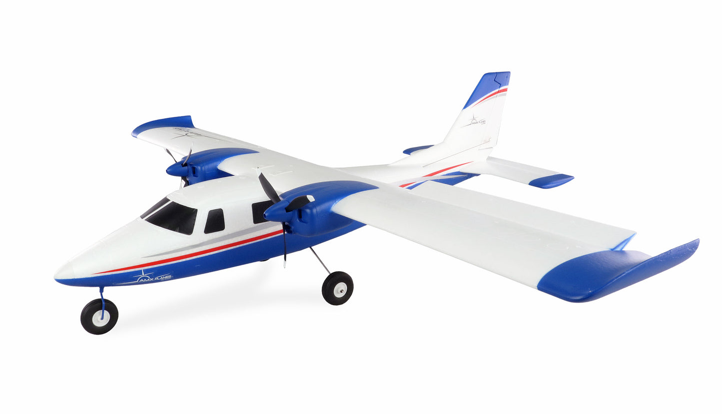 AMXPlanes P68 Hochdecker 850mm PNP Blue