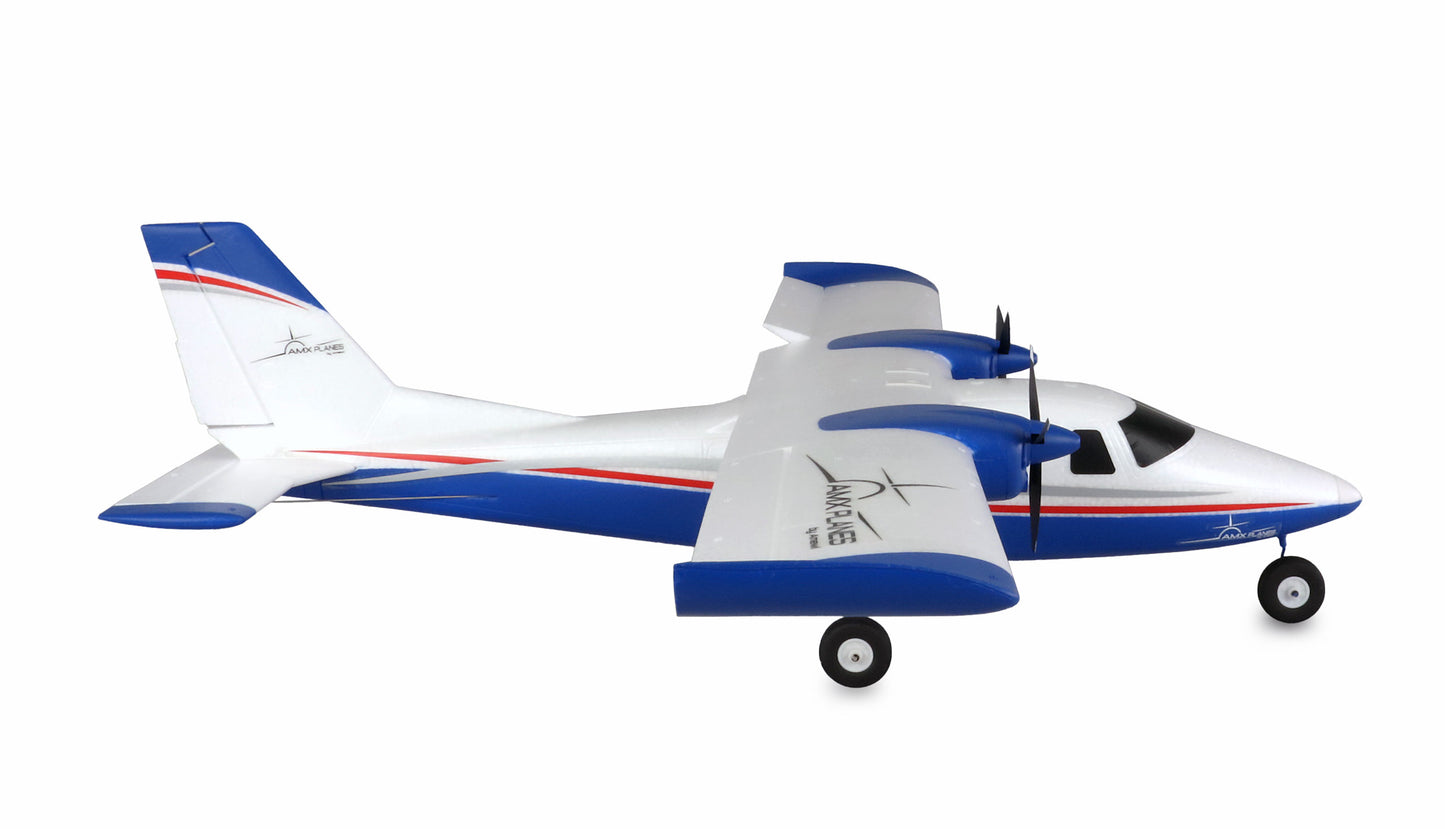 AMXPlanes P68 Hochdecker 850mm PNP Blue