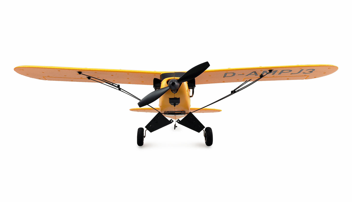 Piper J-3 Cup With Gyro 3-Kanal BNF Yellow