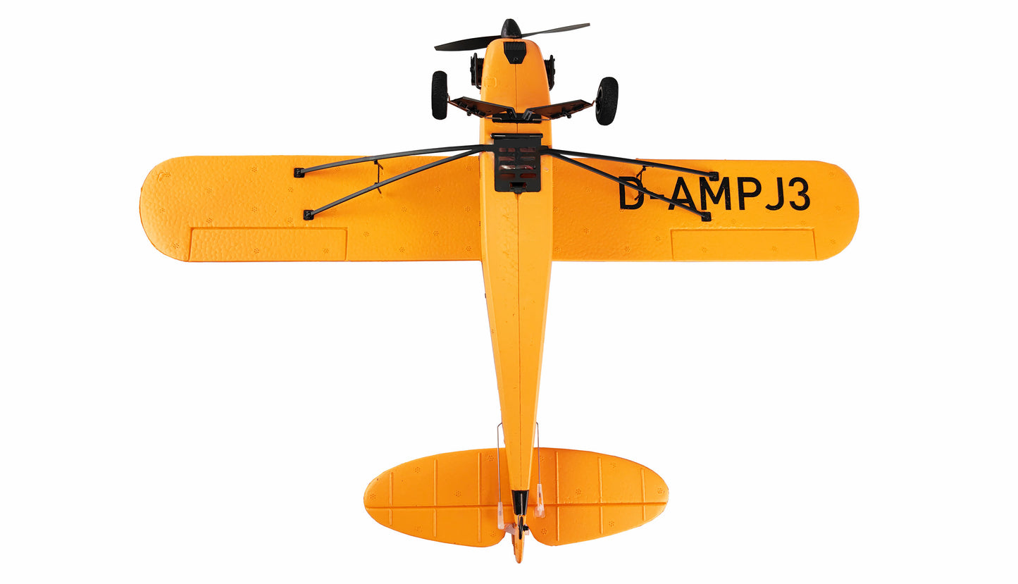 Piper J-3 Cup With Gyro 3-Kanal BNF Yellow