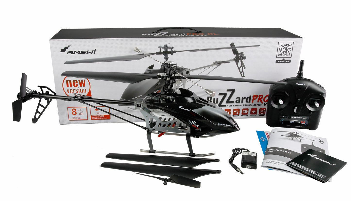 Buzzard Pro XL Helikopter V2 Brushless 4-Kanal RTF