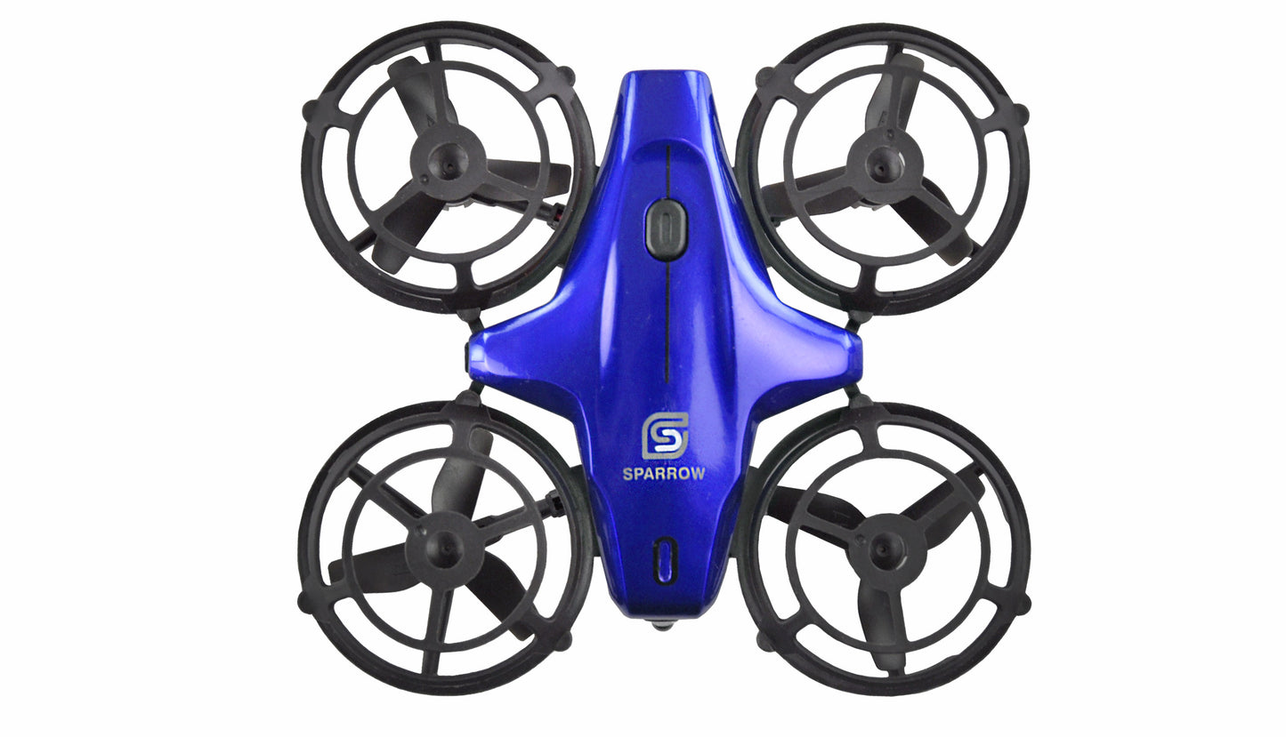 Sparrow Mini-Drohne With Steuerungssensoren, Blue