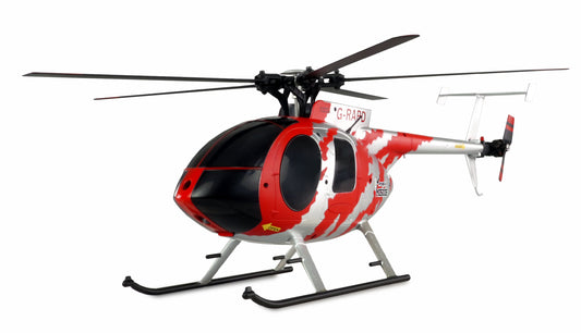 AFX MD500E Zivil Brushless 4-Kanal 325mm Helikopter 6G RTF Red/Silver