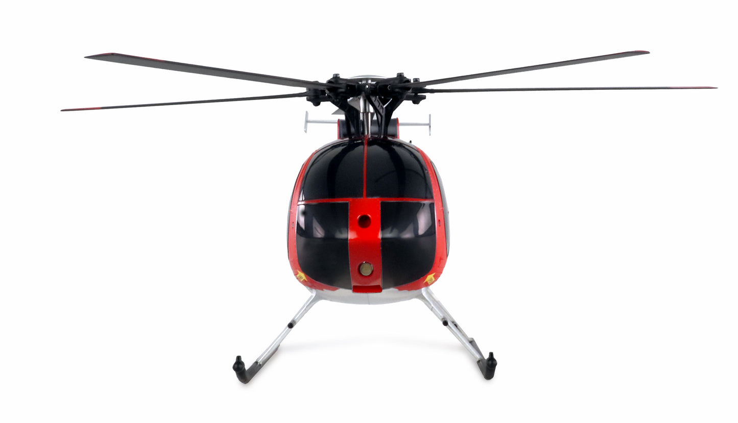 AFX MD500E Zivil Brushless 4-Kanal 325mm Helikopter 6G RTF Red/Silver