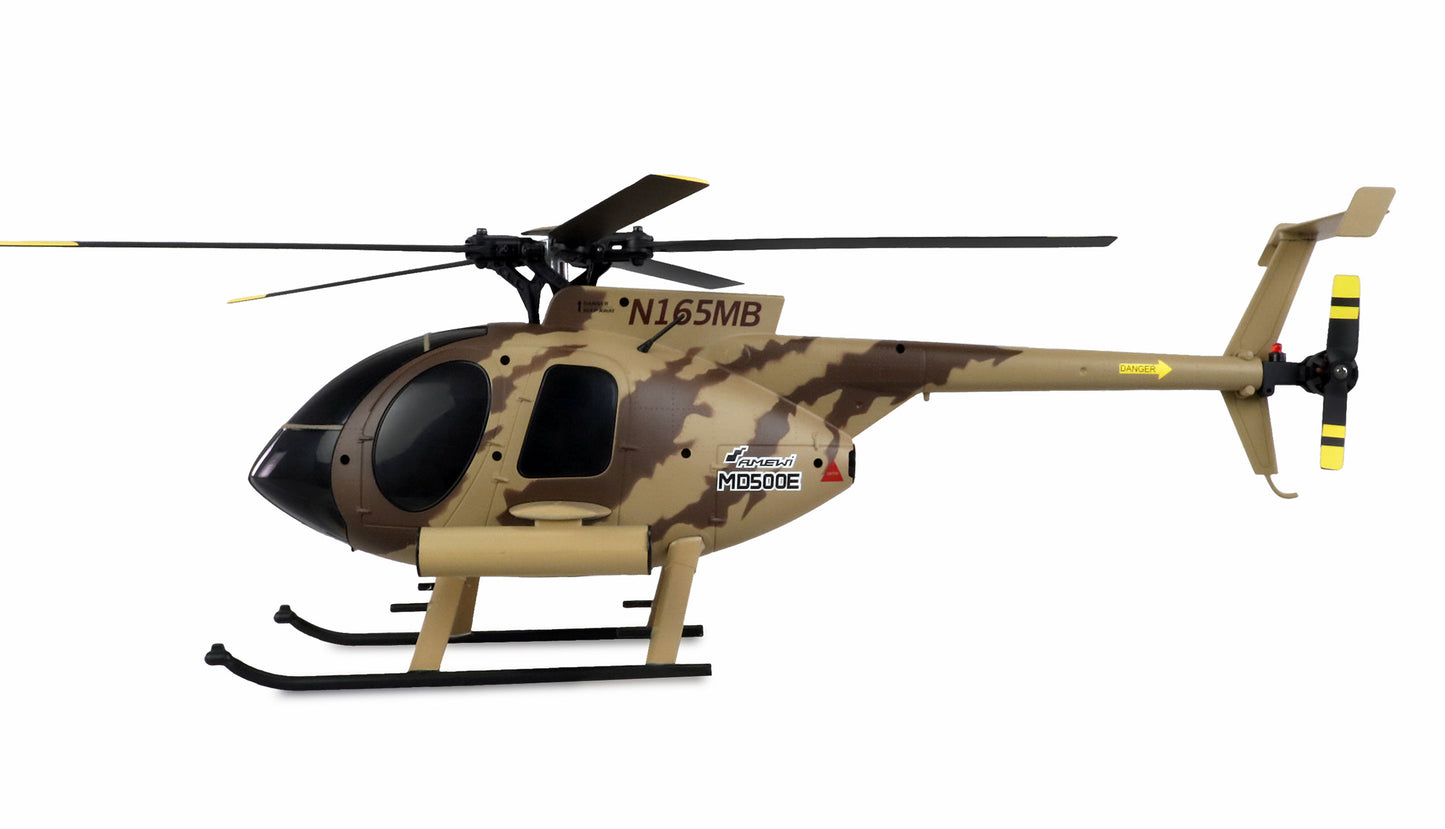 AFX MD500E Militär Brushless 4-Kanal 325mm Helikopter 6G RTF braun
