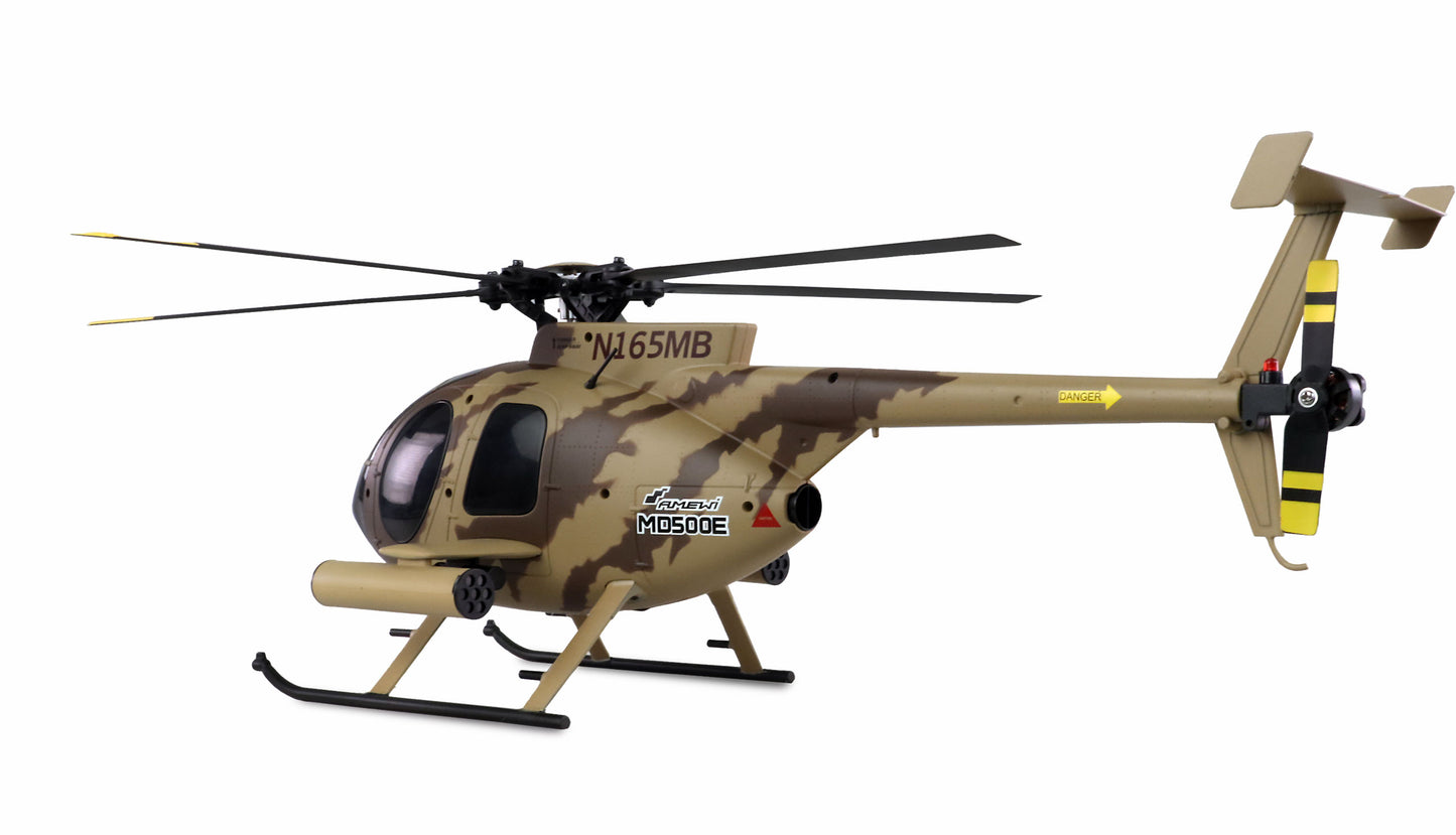AFX MD500E Militär Brushless 4-Kanal 325mm Helikopter 6G RTF braun