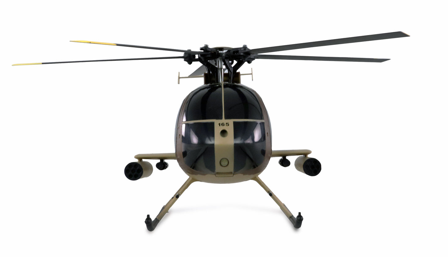 AFX MD500E Militär Brushless 4-Kanal 325mm Helikopter 6G RTF braun