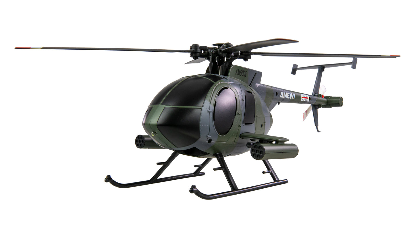 Hughes MD500 Helikopter Militär 4-Kanal 6G RTF Gray